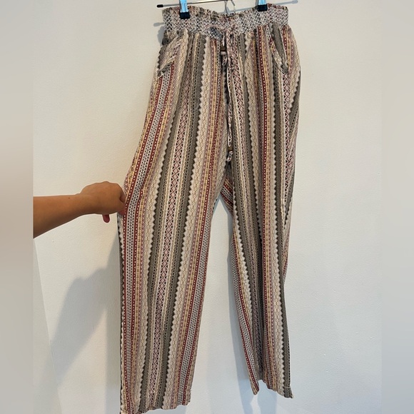 beau dawson Pants - Beau Dawson Boho Linen Beach Pants Size. Medium